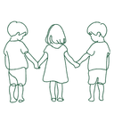 Icono representativo de familia con hijos